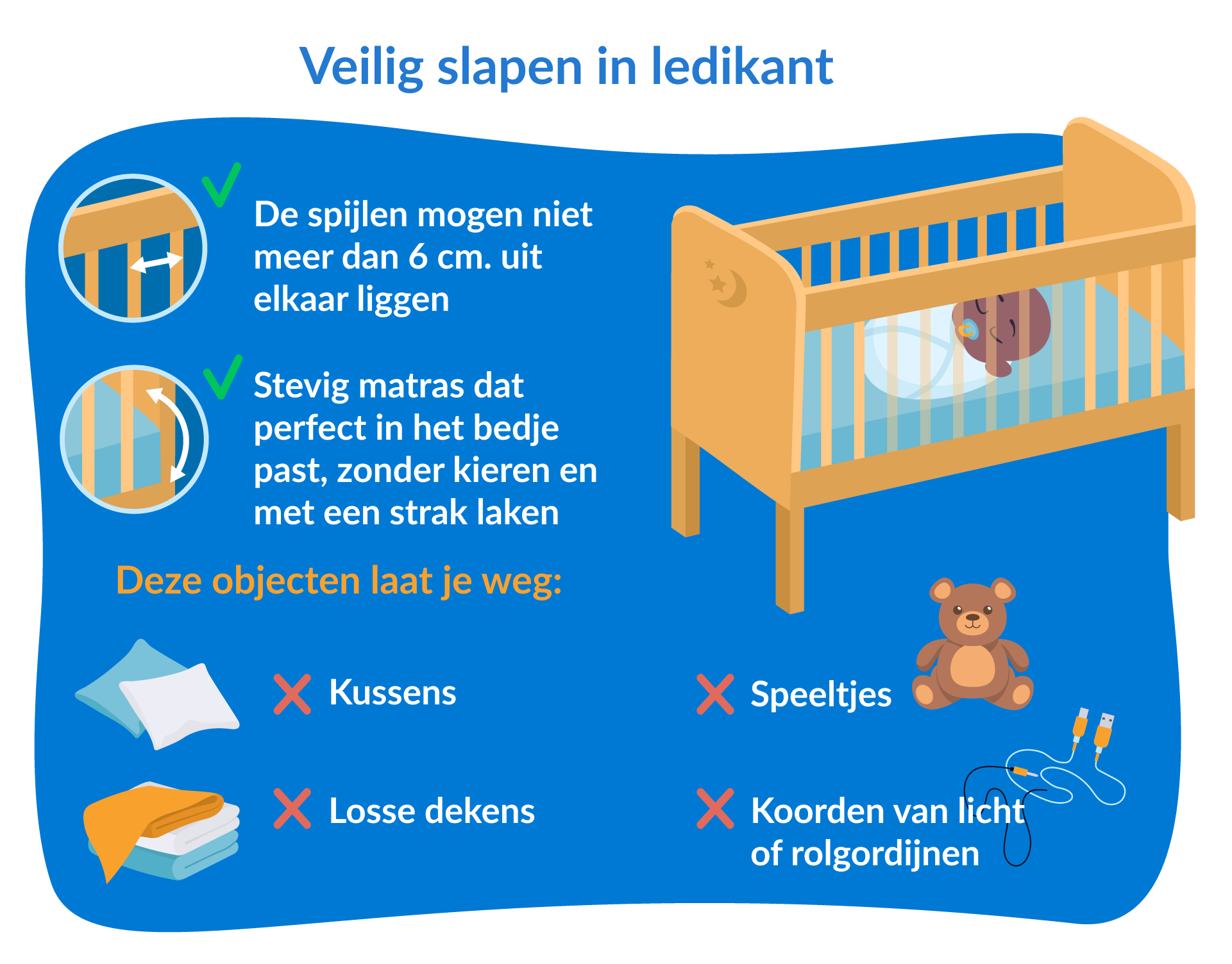 Veilig slapen in ledikant